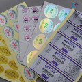 Customized jewellery ring interval label stickers glossy lamination